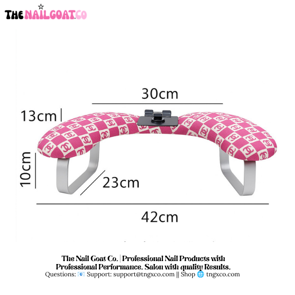 TheNailGoatCo U-Shaped Armrest + Phone Holder | Pink CC