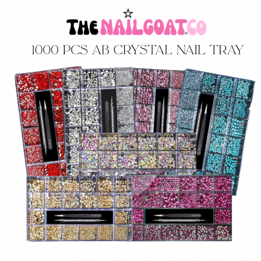 7000 PCS Ultimate AB Crystal Nail Tray Collection