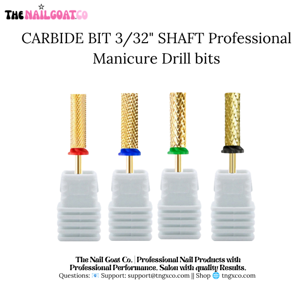 Large Barrel Carbide Bit – Professional Nail Drill Bits (3/32" Shank)
