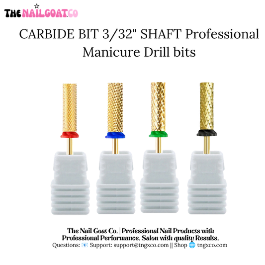 Large Barrel Carbide Bit – Professional Nail Drill Bits (3/32" Shank)