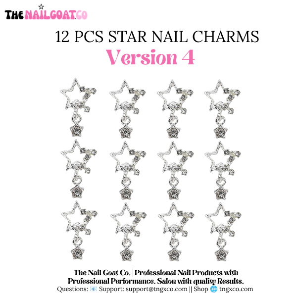 TheNailGoatCo 12-40 pcs star nail charms