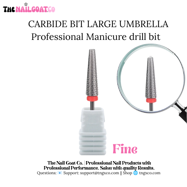Umbrella Top Bit Collection – Professional Nail Drill Bits (3/32" Shank)