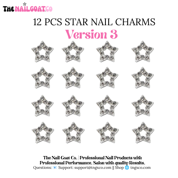 TheNailGoatCo 12-40 pcs star nail charms