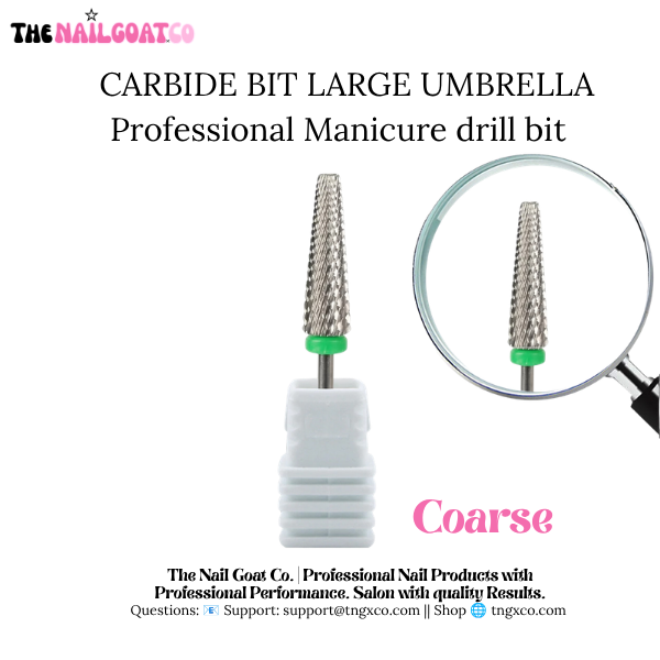 Umbrella Top Bit Collection – Professional Nail Drill Bits (3/32" Shank)