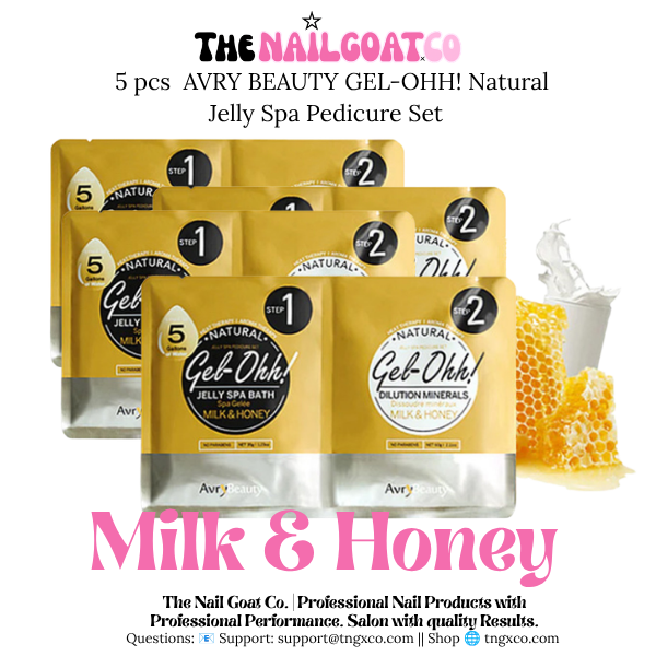 AVRY BEAUTY GEL-OHH! Natural Jelly Spa Pedicure Set (5 Pack)