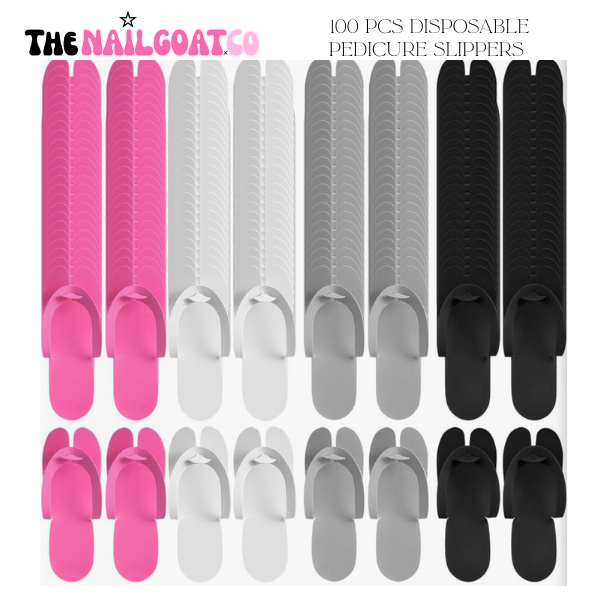 100PC Disposable Pedicure Slippers