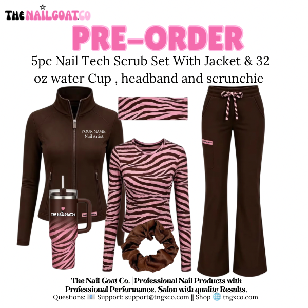 TNG WORKWEAR™ Signature 5-Piece Nail Tech Scrub Set