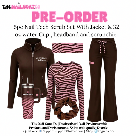 TNG WORKWEAR™ Signature 5-Piece Nail Tech Scrub Set