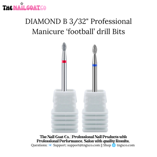 Diamond Football Bit – Professional Nail Drill Bits (3/32" Shank)