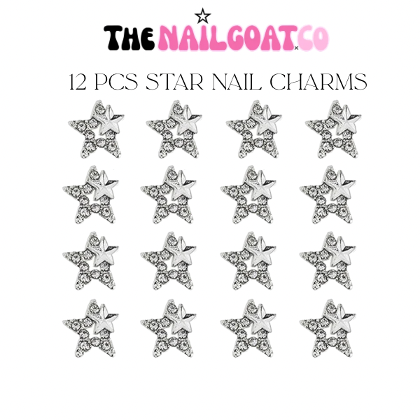 12-40 pcs star nail charms