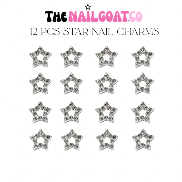 12-40 pcs star nail charms