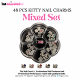 TheNailGoatCo 12-48 pcs kawaii kitty Nail charms